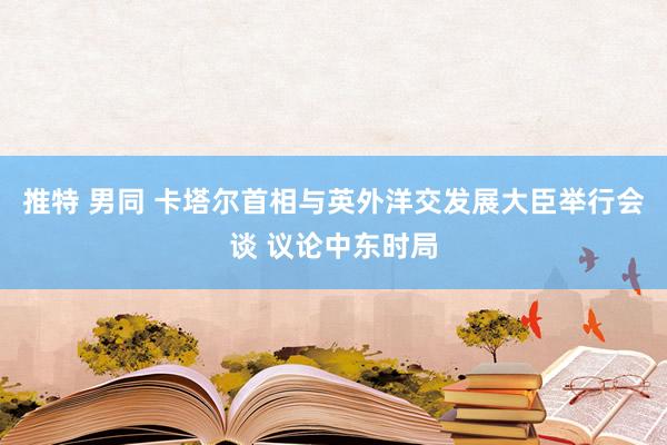 推特 男同 卡塔尔首相与英外洋交发展大臣举行会谈 议论中东时局
