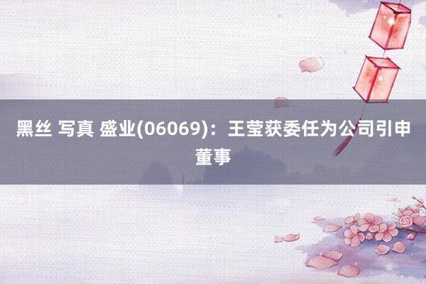 黑丝 写真 盛业(06069)：王莹获委任为公司引申董事