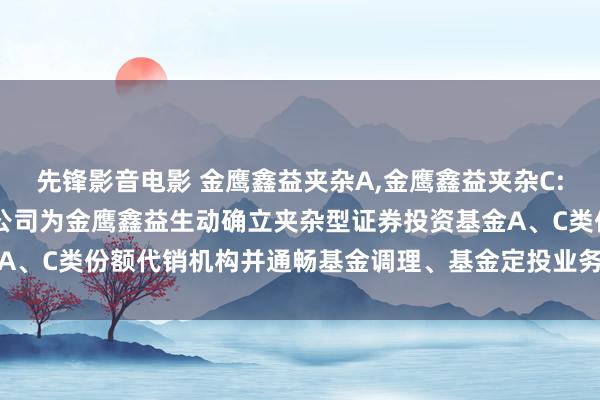 先锋影音电影 金鹰鑫益夹杂A,金鹰鑫益夹杂C: 新增英大证券有限包袱公司为金鹰鑫益生动确立夹杂型证券投资基金A、C类份额代销机构并通畅基金调理、基金定投业务及费率优惠的公告