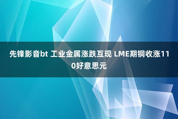 先锋影音bt 工业金属涨跌互现 LME期铜收涨110好意思元