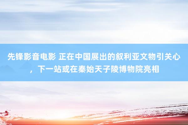 先锋影音电影 正在中国展出的叙利亚文物引关心，下一站或在秦始天子陵博物院亮相