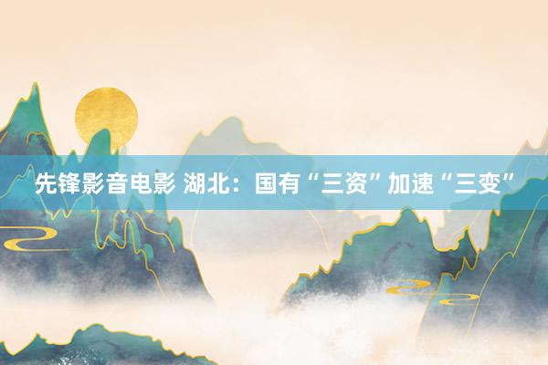 先锋影音电影 湖北：国有“三资”加速“三变”