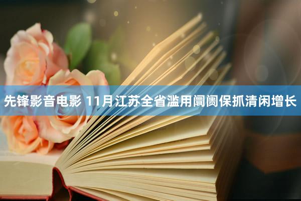 先锋影音电影 11月江苏全省滥用阛阓保抓清闲增长