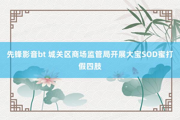 先锋影音bt 城关区商场监管局开展大宝SOD蜜打假四肢