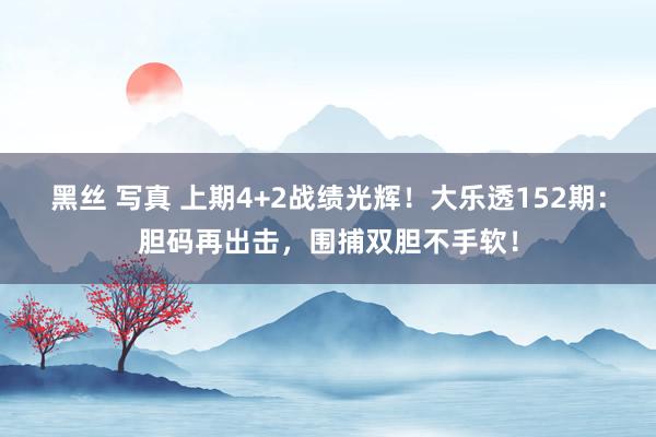 黑丝 写真 上期4+2战绩光辉！大乐透152期：胆码再出击，围捕双胆不手软！