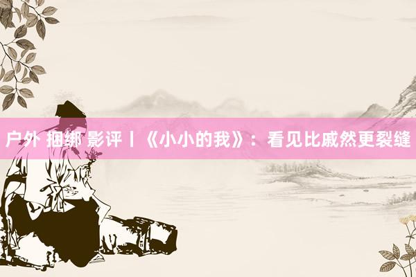 户外 捆绑 影评丨《小小的我》：看见比戚然更裂缝