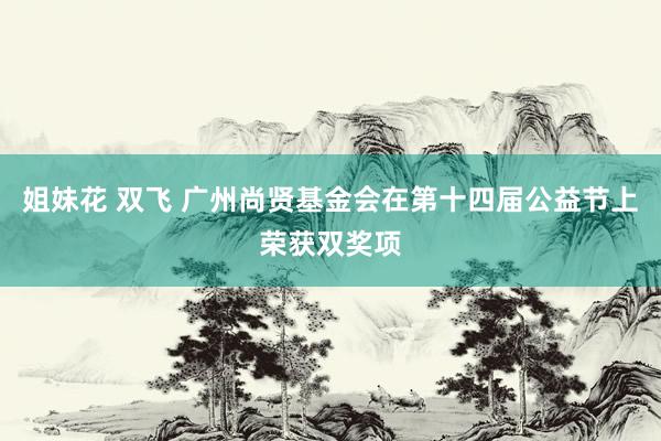 姐妹花 双飞 广州尚贤基金会在第十四届公益节上荣获双奖项