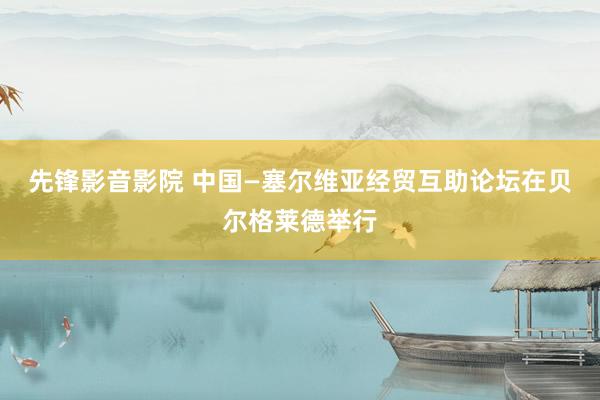 先锋影音影院 中国—塞尔维亚经贸互助论坛在贝尔格莱德举行