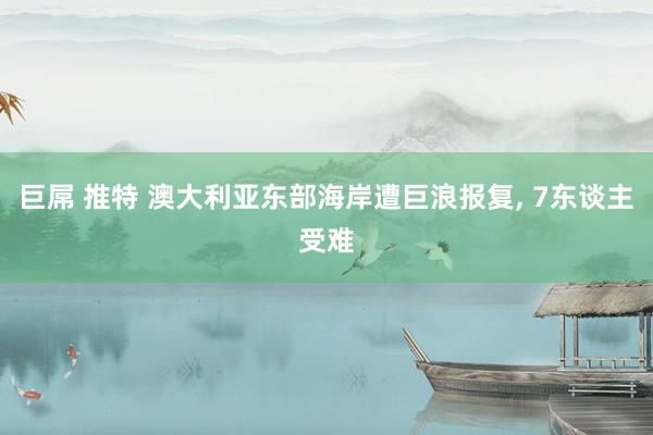 巨屌 推特 澳大利亚东部海岸遭巨浪报复， 7东谈主受难